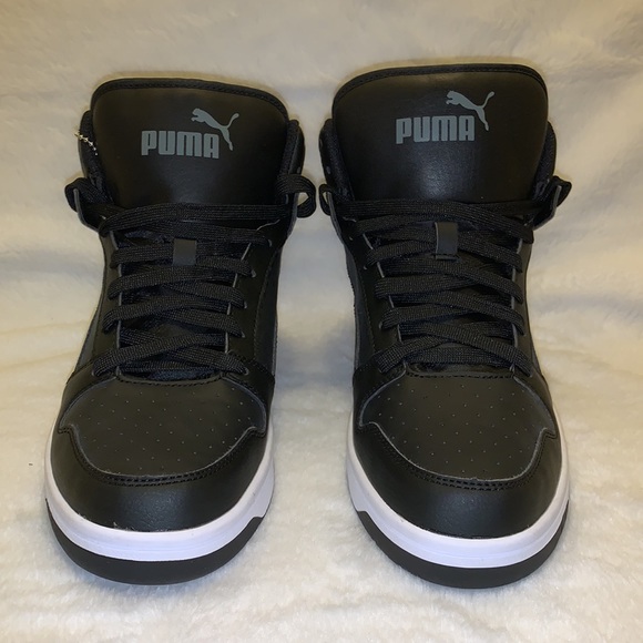 Puma Men’s Rebound Layup SL Shoes Size 10 Puma Black-Castlerock-White New W/Box. - Picture 3 of 11